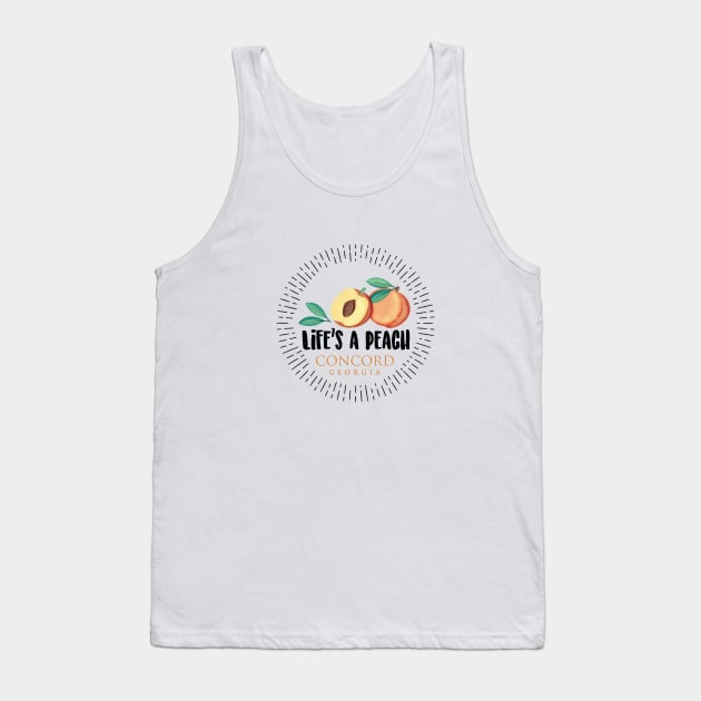 Life's a Peach Concord, Georgia Tank Top by Gestalt Imagery